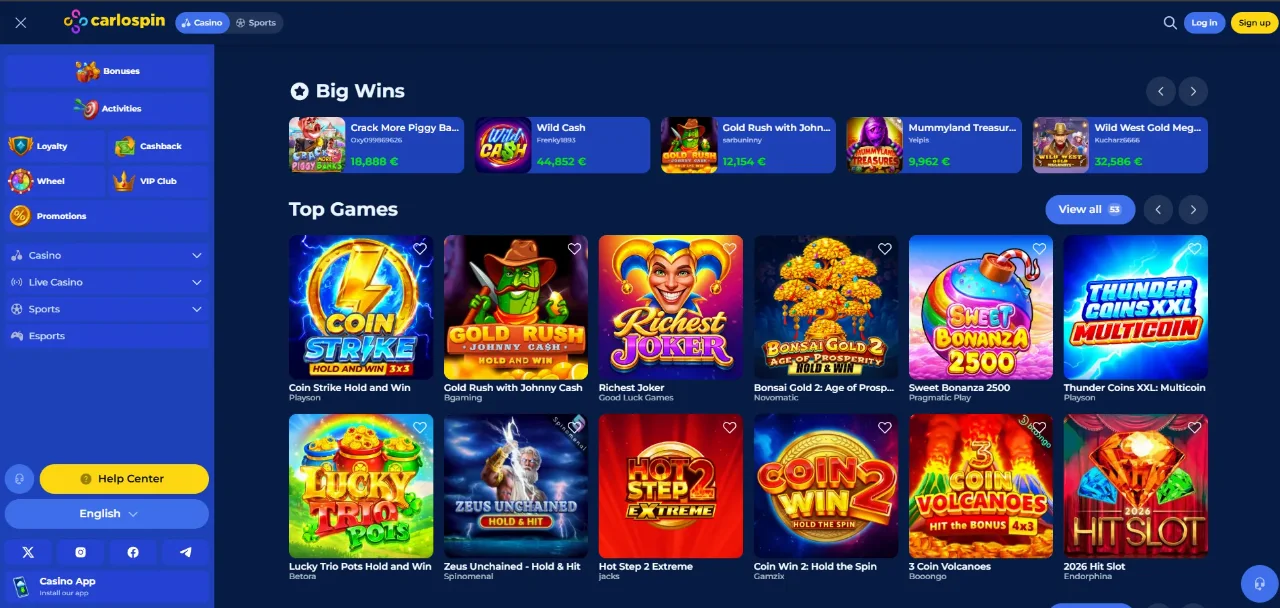 CarloSpin Casino — Jouw officiële online casinoplatform in Nederland
